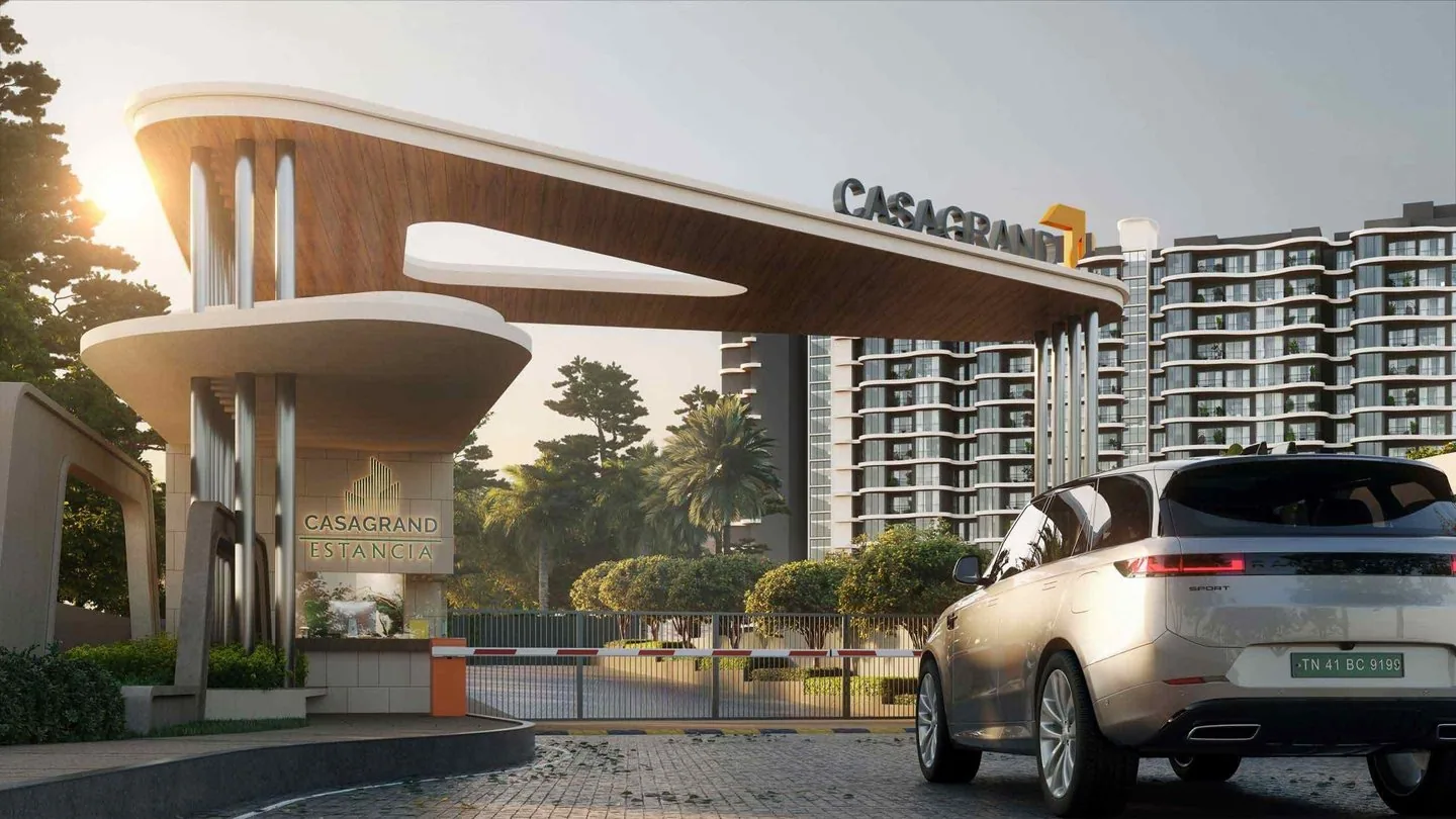 Entrance gate — Casagrand Estancia, Bengaluru