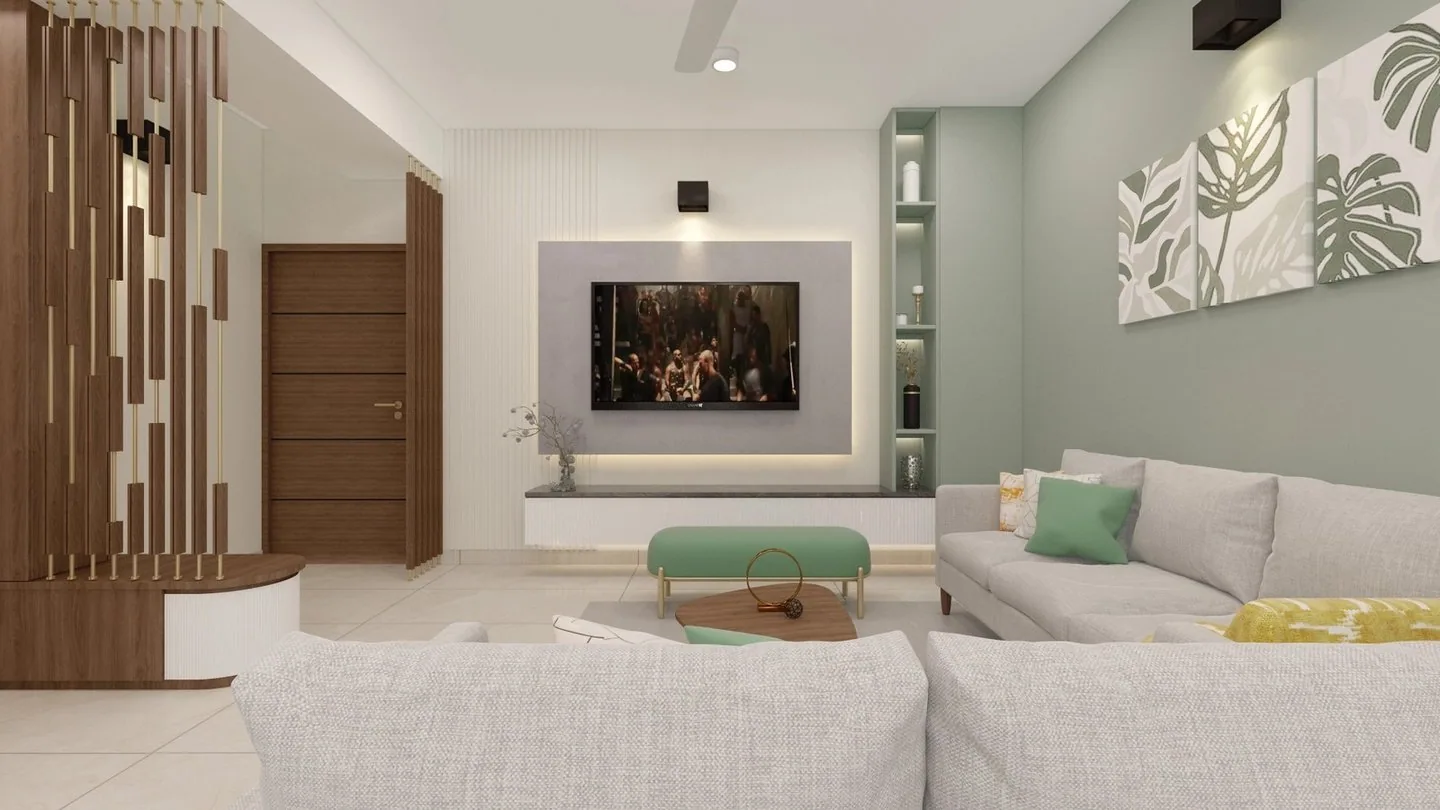 Living room — Miraya Woods by UKN, Bengaluru