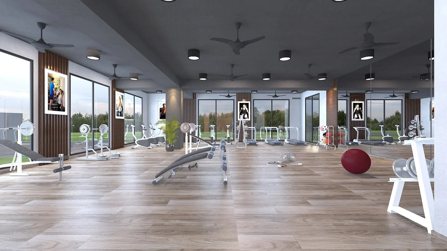Rooftop gym — Miraya Woods by UKN, Bengaluru
