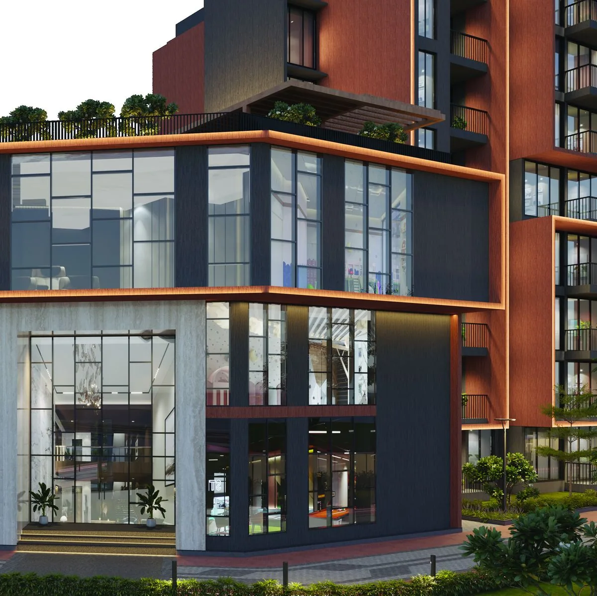 The 13,000 sq ft clubhouse