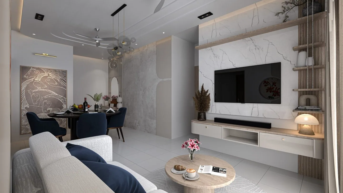 Living and dining — Sowparnika Whispering Petals, Bengaluru